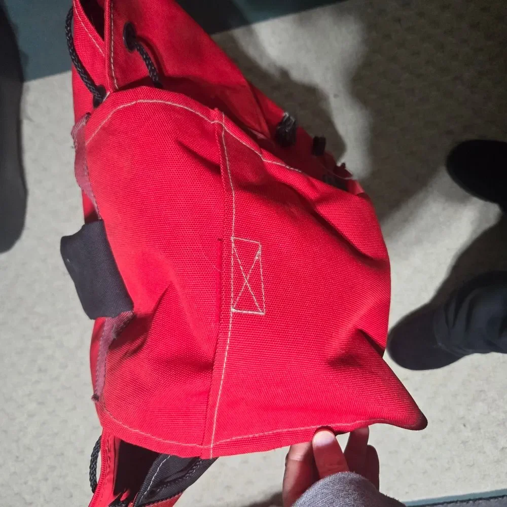 Vintage Marlboro Red and Black Duffel Bag